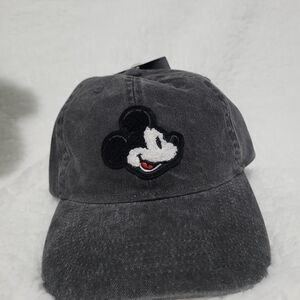 Disney Gray Mickey Mouse Cap. One Size For Adult
